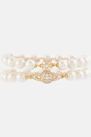 Vivienne Westwood Graziella embellished faux pearl bracelet