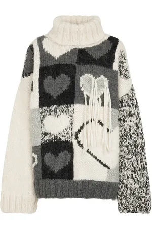 Joseph Intarsia wool-blend sweater