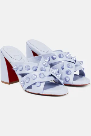 Christian Louboutin Spika Club embellished leather mules