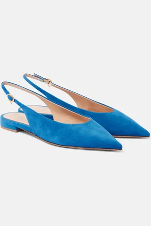 Gianvito Rossi Suede slingback flats