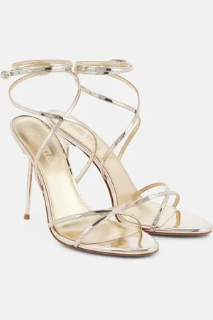 PARIS TEXAS Liz 105 mirrored leather sandals