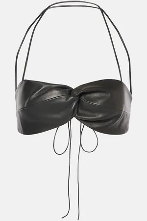 The Sei Leather bra top