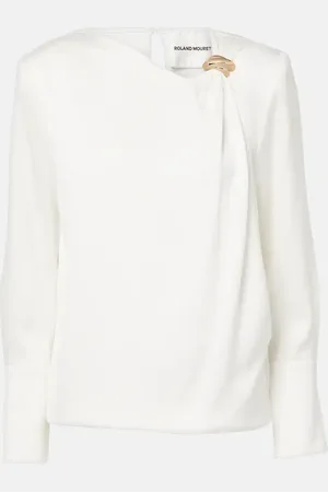 Roland Mouret Satin crÃªpe top