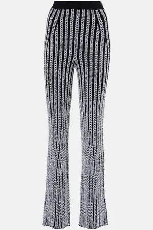 Missoni Chevron lamÃ© flared pants