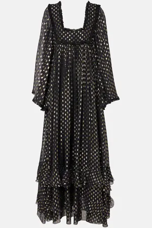 Chloé ChloÃ© Polka-dot jacquard silk-blend lamÃ© gown
