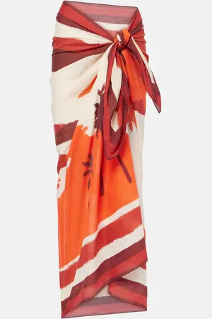 JOHANNA ORTIZ Sailing Landscapes cotton beach cover-up