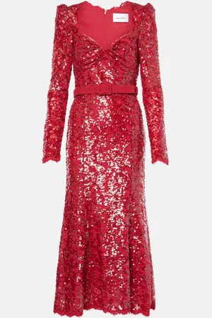 Rebecca Vallance X Nicky Hilton Leyla sequined midi dress