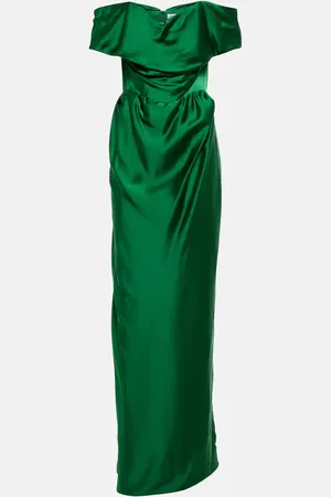 Vivienne Westwood Off-shoulder satin gown