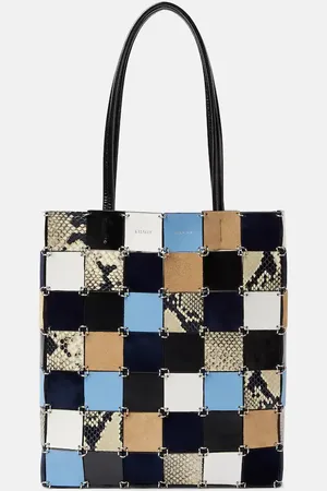 Khaite Emma leather and suede shopper