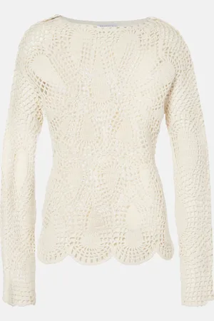 GABRIELA HEARST Caps crochet wool and cashmere top