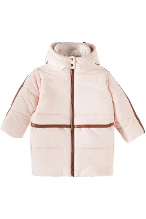Chloé ChloÃ© Kids Faux leather-trimmed puffer coat