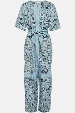 Tory Burch Printed cotton jumpsuit