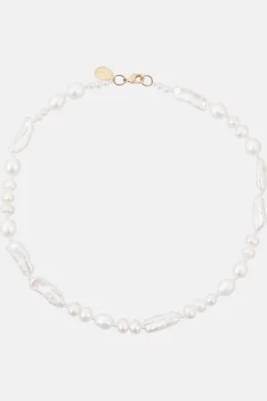 Simone Rocha Legato pearls and faux pearl necklace
