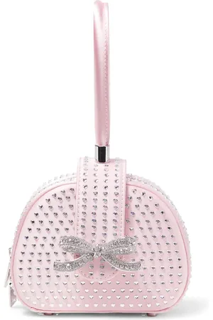Self-Portrait Heart embellished wallet on chain