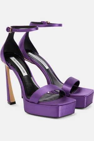 Victoria Beckham Satin platform sandals