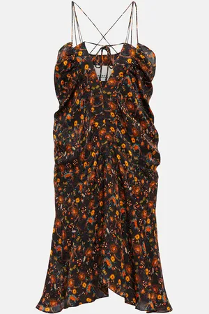 Isabel Marant Presly floral silk-blend minidress