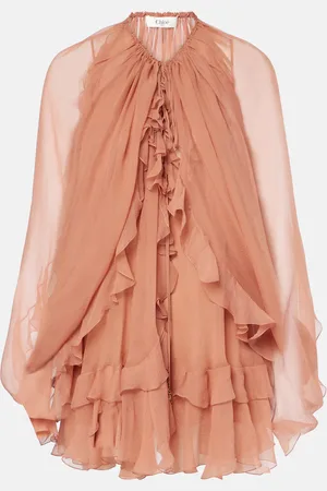 Chloé ChloÃ© Ruffled silk muslin cape