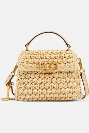VALENTINO GARAVANI VSling Mini raffia-effect shoulder bag