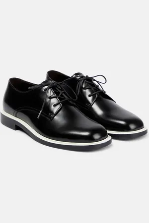 The Row Jules patent leather Derby shoes