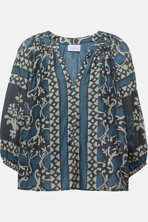 Velvet Dayana printed cotton and silk blouse
