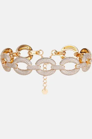 Self-Portrait Crystal-embellished choker
