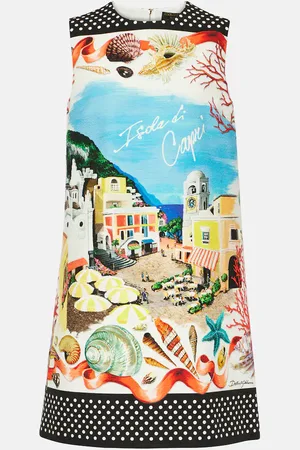 Dolce & Gabbana Capri printed cotton minidress