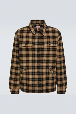 Kenzo Checked wool-blend overshirt