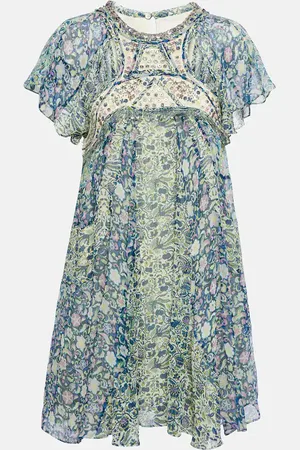 Isabel Marant Odile printed silk minidress