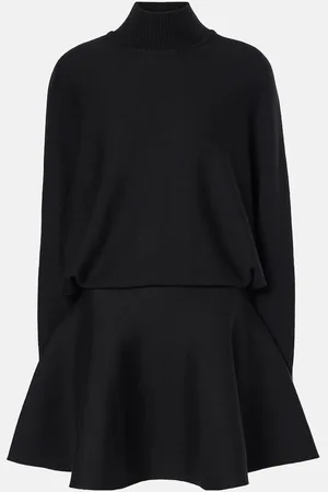 Alaïa AlaÃ¯a Turtleneck wool-blend minidress