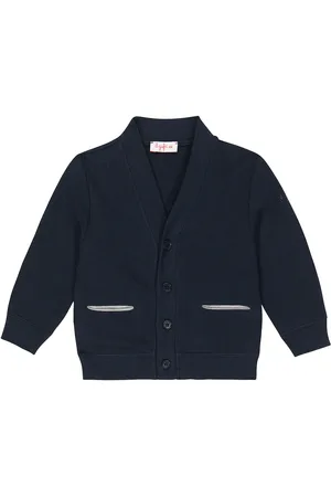 Il gufo Baby cotton cardigan