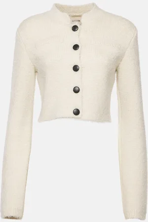 Khaite Ello cropped silk and cashmere jacket