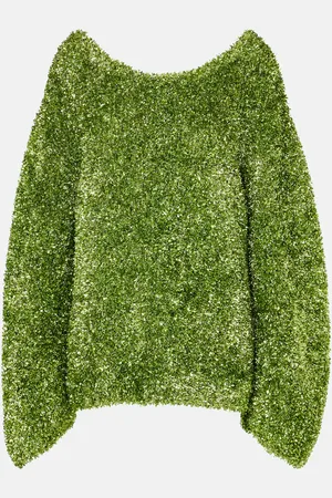 DRIES VAN NOTEN Oversized lamÃ© sweater
