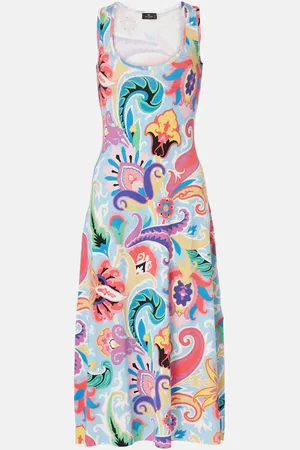 Etro Paisley silk-blend midi dress