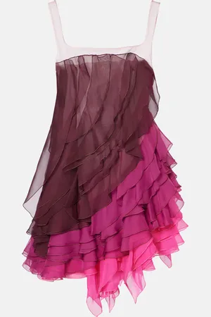 Nensi Dojaka Kiera ruffled tiered minidress