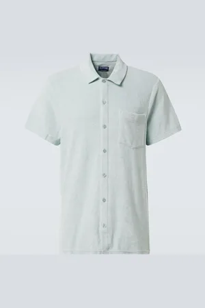 Vilebrequin Charli cotton-blend terry bowling shirt
