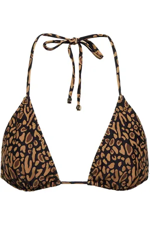 Nanushka Caia leopard-print bikini top