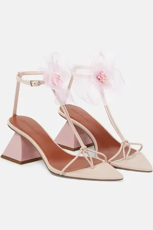 Nensi Dojaka AppliquÃ© leather thong sandals