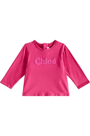 Chloé ChloÃ© Kids Baby logo cotton jersey top