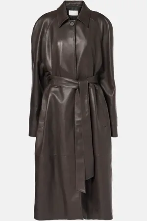 MAGDA BUTRYM Belted leather coat
