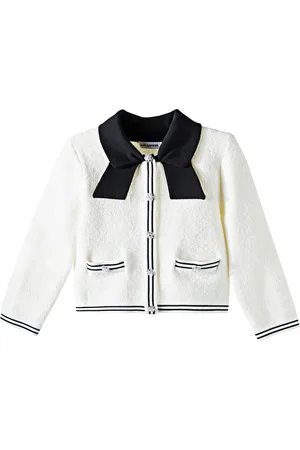 Self-Portrait Embellished jacquard cardigan