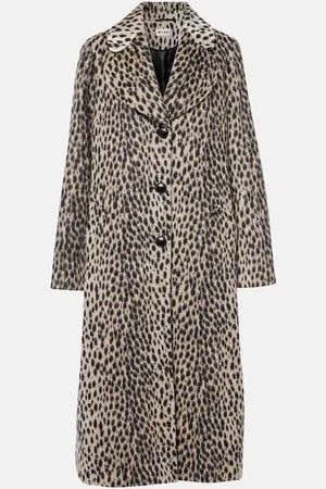RIXO London Rosemary leopard-print coat