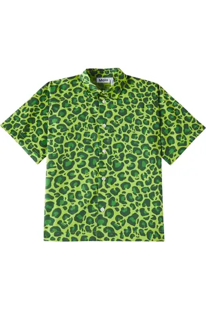 Molo Richie leopard-print cotton shirt