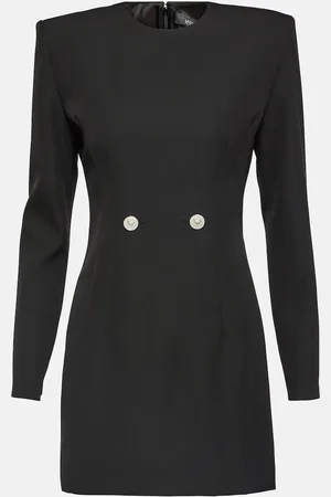 VERSACE Tailored virgin wool minidress
