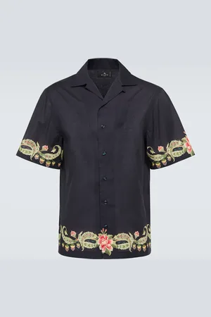 Etro Floral cotton bowling shirt