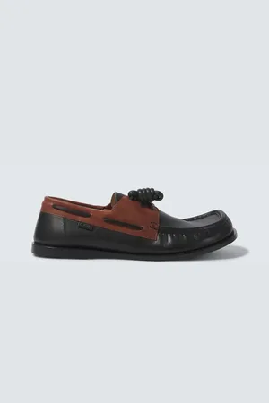 Loewe Campo leather boat shoes