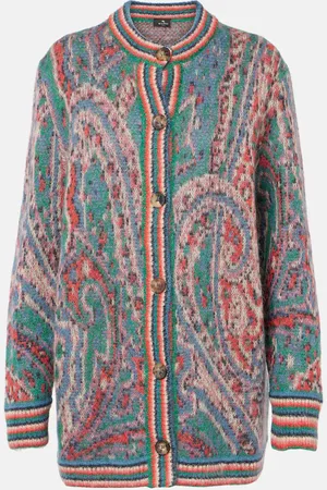 Etro Paisley mohair-blend jacquard cardigan
