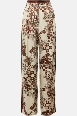ALÉMAIS AlÃ©mais Printed high-rise wide-leg pants