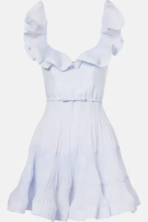 ZIMMERMANN Pleated riffles bustier dress