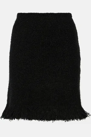 Chloé ChloÃ© High-rise fringed wool-blend miniskirt