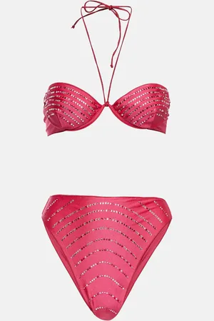 Oseree OsÃ©ree Gem embellished bikini set